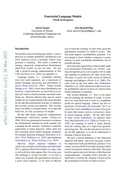 Functorial Language Models