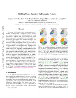 Distilling Object Detectors via Decoupled Features