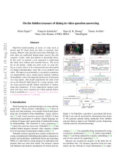 On the hidden treasure of dialog in video question answering