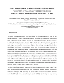 Detection, growth quantification and malignancy prediction of pulmonary
  nodules using deep convolutional networks in follow-up CT scans