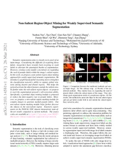 Non-Salient Region Object Mining for Weakly Supervised Semantic
  Segmentation