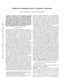 Model-Free Learning of Safe yet Effective Controllers