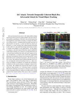 IoU Attack: Towards Temporally Coherent Black-Box Adversarial Attack for
  Visual Object Tracking