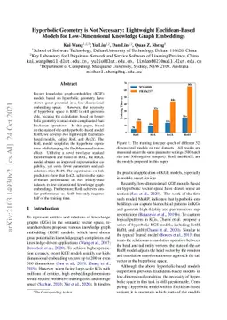Hyperbolic Geometry is Not Necessary: Lightweight Euclidean-Based Models
  for Low-Dimensional Knowledge Graph Embeddings