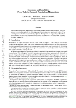 Supersense and Sensibility: Proxy Tasks for Semantic Annotation of
  Prepositions