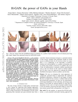 H-GAN: the power of GANs in your Hands