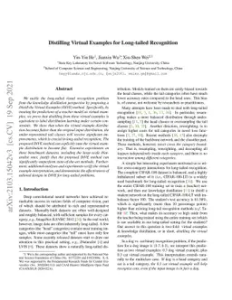 Distilling Virtual Examples for Long-tailed Recognition