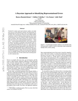 A Bayesian Approach to Identifying Representational Errors