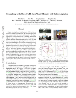 Generalizing to the Open World: Deep Visual Odometry with Online
  Adaptation