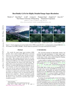 Best-Buddy GANs for Highly Detailed Image Super-Resolution