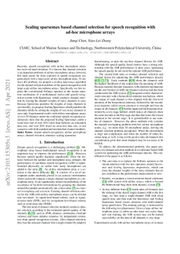 Scaling sparsemax based channel selection for speech recognition with
  ad-hoc microphone arrays