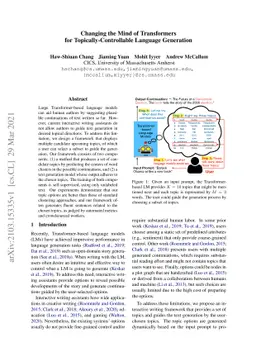 Changing the Mind of Transformers for Topically-Controllable Language
  Generation