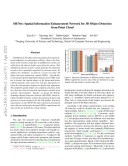 SIENet: Spatial Information Enhancement Network for 3D Object Detection
  from Point Cloud
