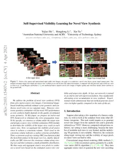 Self-Supervised Visibility Learning for Novel View Synthesis