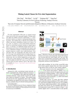 Mining Latent Classes for Few-shot Segmentation