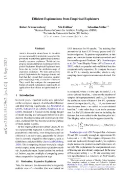 Efficient Explanations from Empirical Explainers