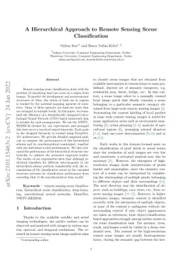 A Hierarchical Approach to Remote Sensing Scene Classification