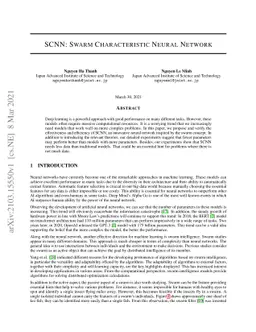 SCNN: Swarm Characteristic Neural Network