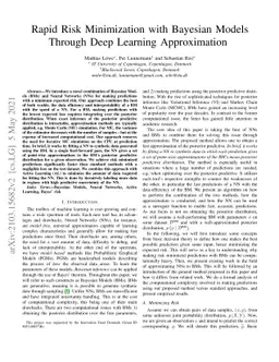 Rapid Risk Minimization with Bayesian Models Through Deep Learning
  Approximation