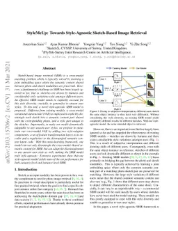 StyleMeUp: Towards Style-Agnostic Sketch-Based Image Retrieval