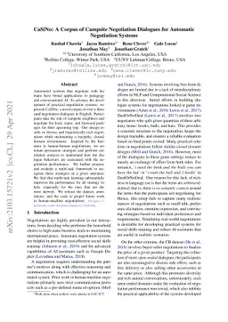 CaSiNo: A Corpus of Campsite Negotiation Dialogues for Automatic
  Negotiation Systems