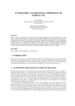 Automation: An Essential Component Of Ethical AI?