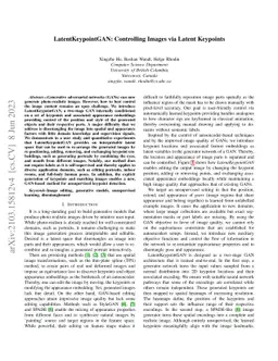 LatentKeypointGAN: Controlling GANs via Latent Keypoints
