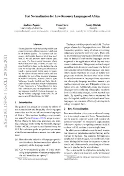 Text Normalization for Low-Resource Languages of Africa