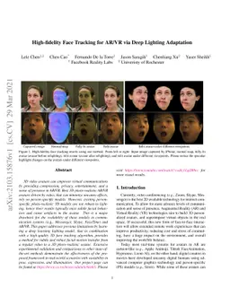 High-fidelity Face Tracking for AR/VR via Deep Lighting Adaptation