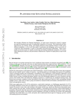 Platform for Situated Intelligence