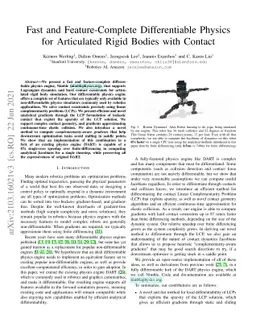 Fast and Feature-Complete Differentiable Physics for Articulated Rigid
  Bodies with Contact