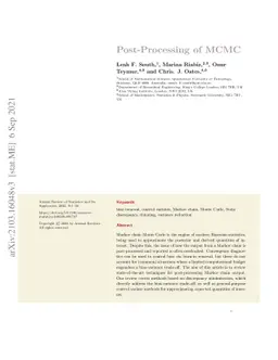 Post-Processing of MCMC