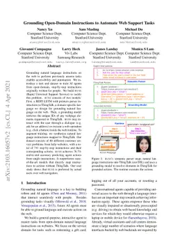 Grounding Open-Domain Instructions to Automate Web Support Tasks