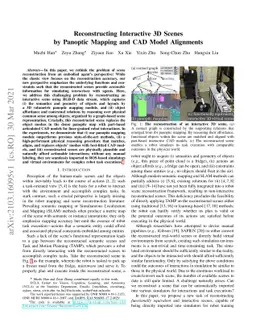 Reconstructing Interactive 3D Scenes by Panoptic Mapping and CAD Model
  Alignments