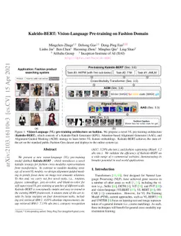 Kaleido-BERT: Vision-Language Pre-training on Fashion Domain