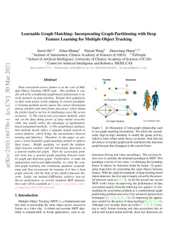 Learnable Graph Matching: Incorporating Graph Partitioning with Deep
  Feature Learning for Multiple Object Tracking