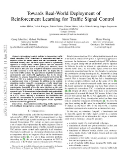 Towards Real-World Deployment of Reinforcement Learning for Traffic
  Signal Control