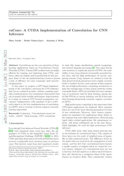cuConv: A CUDA Implementation of Convolution for CNN Inference