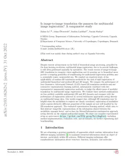 Is Image-to-Image Translation the Panacea for Multimodal Image
  Registration? A Comparative Study