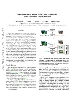 Data-Uncertainty Guided Multi-Phase Learning for Semi-Supervised Object
  Detection