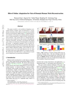 Bilevel Online Adaptation for Out-of-Domain Human Mesh Reconstruction