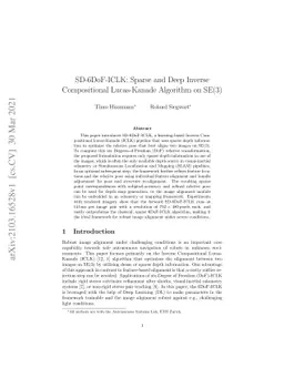 SD-6DoF-ICLK: Sparse and Deep Inverse Compositional Lucas-Kanade
  Algorithm on SE(3)