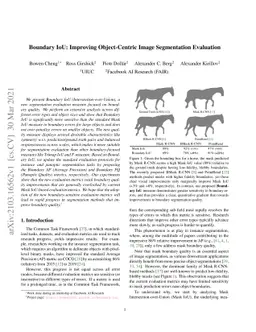 Boundary IoU: Improving Object-Centric Image Segmentation Evaluation