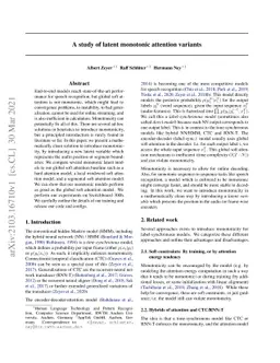A study of latent monotonic attention variants