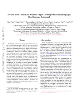 Towards More Flexible and Accurate Object Tracking with Natural
  Language: Algorithms and Benchmark