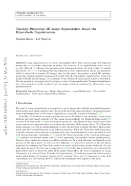 Topology-Preserving 3D Image Segmentation Based On Hyperelastic
  Regularization