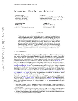Individually Fair Gradient Boosting