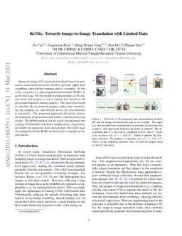 ReMix: Towards Image-to-Image Translation with Limited Data