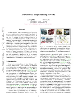 Convolutional Hough Matching Networks
