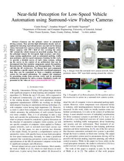 Near-field Perception for Low-Speed Vehicle Automation using
  Surround-view Fisheye Cameras